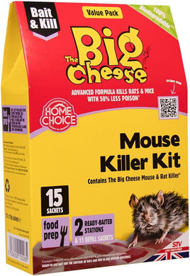 The Big Cheese Mouse & Rat Killer -  15 Sachets