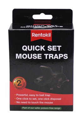 Rentokil Quick Set Mouse Traps - 2 Pack