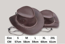 Load image into Gallery viewer, Hunter-Outdoor Ned Kelly Leather Hat