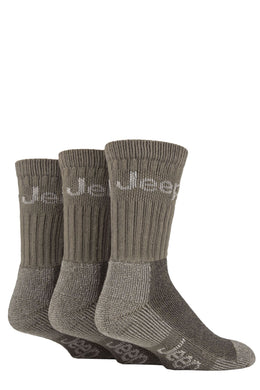 Jeep Mens Terrain Boot Socks Pack of 3