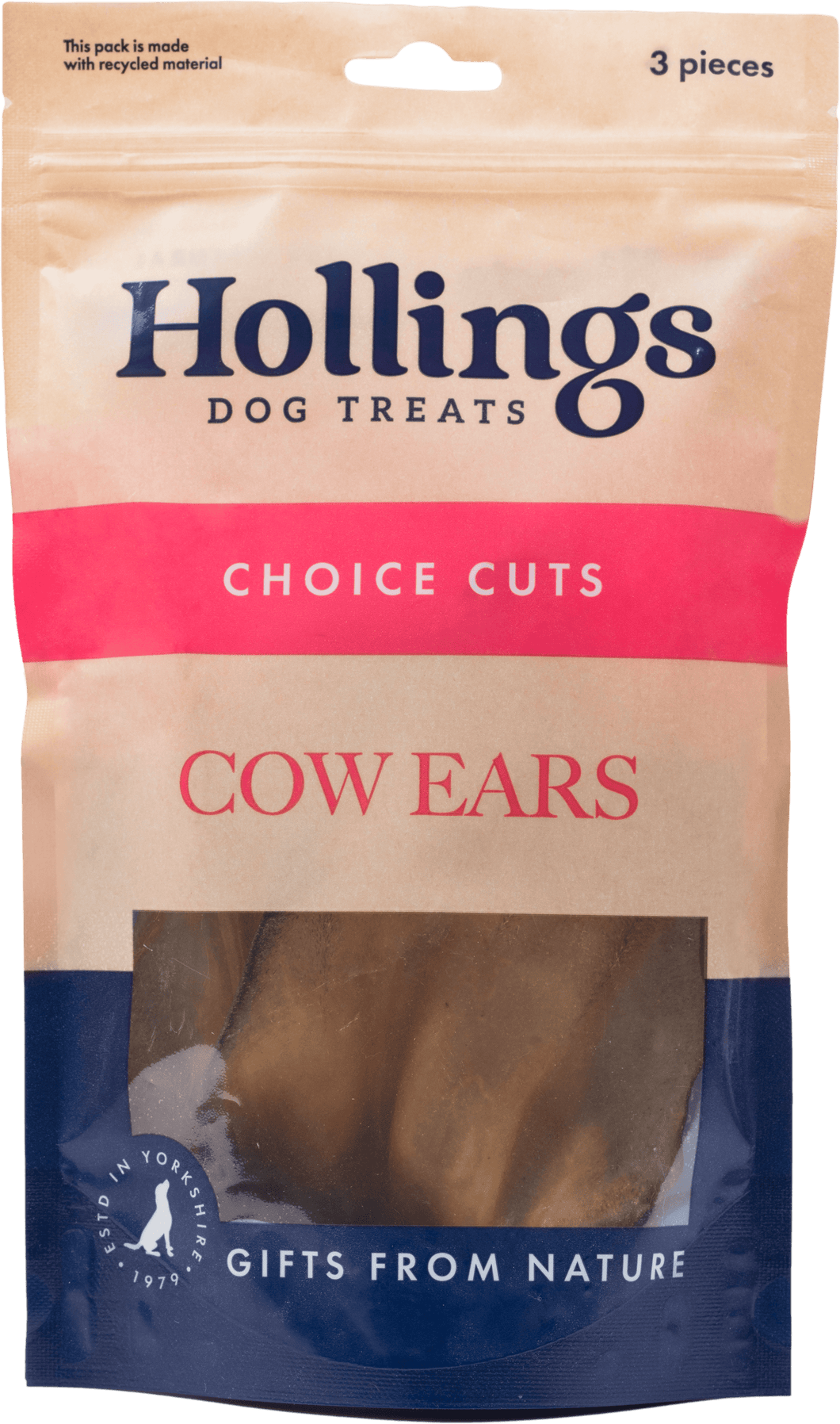 Hollings Cow Ears - 3 Pack