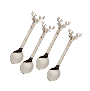 Farm Cottage Brands Set of 4 Stag Spoons