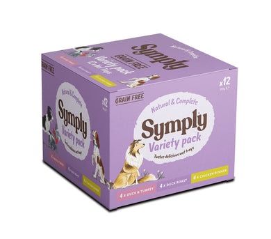 Symply Grain Free Variety Pack Wet Dog Food - 12 Pack - REDUCED