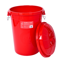 Load image into Gallery viewer, Red Gorilla Bin With Clip Lid