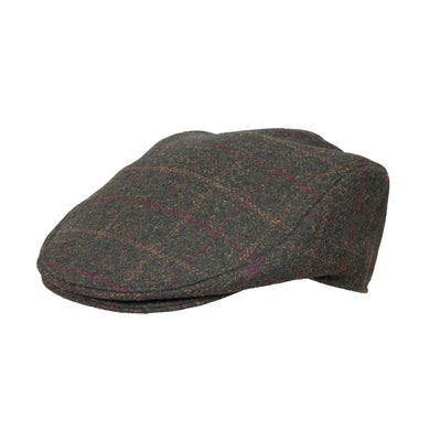 Dents Men's Check Tweed Flat Cap