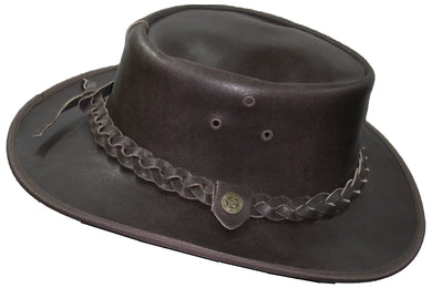 Hunter-Outdoor Ned Kelly Leather Hat