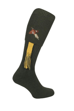 Bisley Embroidered Pheasant Stockings