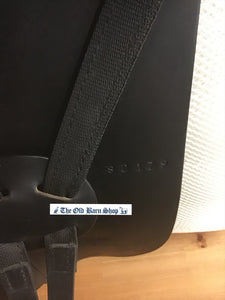 Cliff Barnsby 17" Wide Black Dressage Saddle