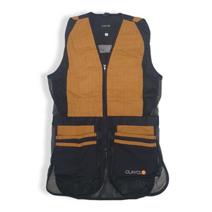 Clayclo Classic Pro Skeet Vest -Black/Brown