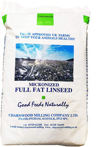 Micronised Full Fat Linseed Charnwood 20kg