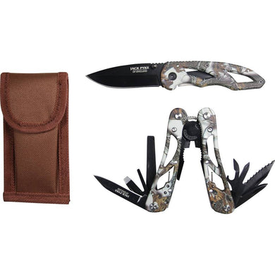 Jack Pyke Camo Multi Tool and Knife Set