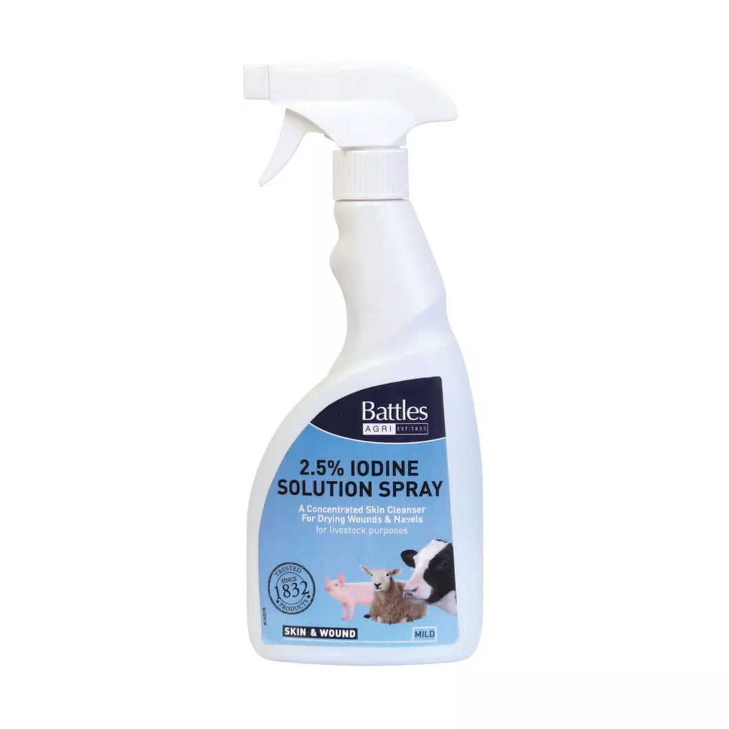 Battles 2.5% Iodine Solution Spray 500ml