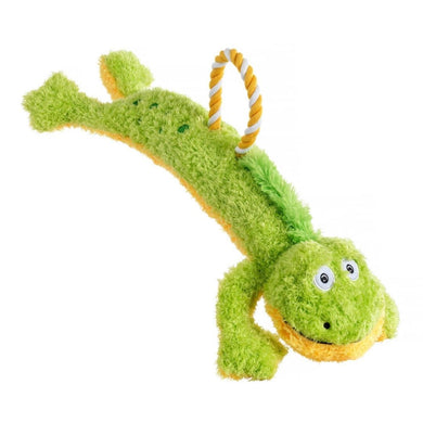 House of Paws Loofa & Rope Frog Dog Toy